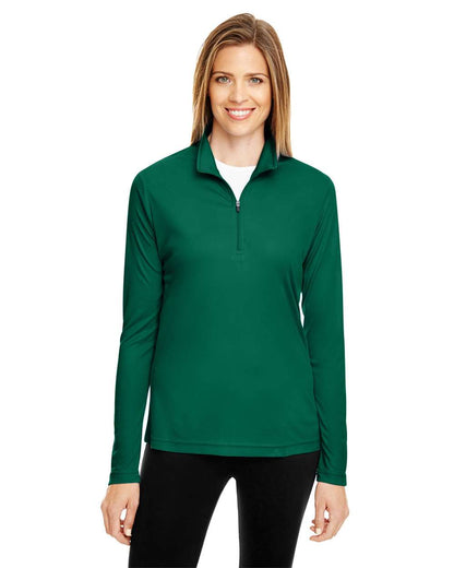 Team 365 Women's Zone Performance Quarter-Zip Pullover TT31W #colormdl_Sport Forest