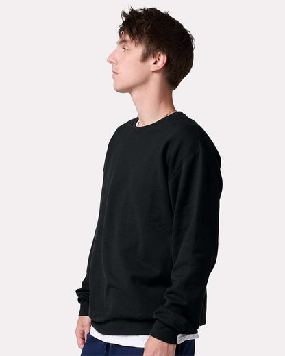 JERZEES Unisex Ultimate CVC Crewneck Sweatshirt IC48MR #colormdl_Black Ink