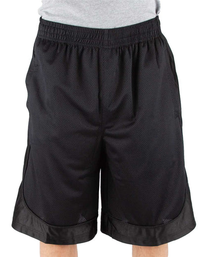 Shaka Wear Men's Mesh Shorts SHBMS #colormdl_Black