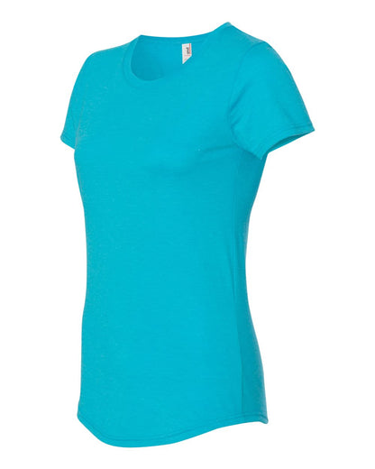 Gildan Softstyle® Women’s Triblend T-Shirt 6750L #color_Heather Caribbean Blue