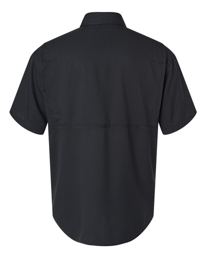 Paragon Men's Hatteras Performance Short Sleeve Fishing Shirt 700 #color_Black