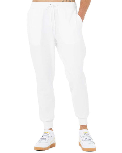 BELLA + CANVAS Unisex Sponge Fleece Joggers 3727 #color_White