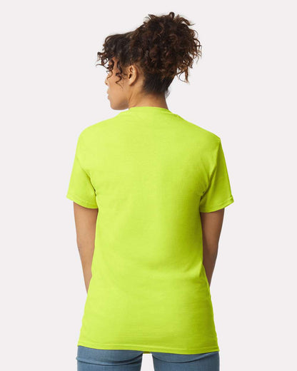 Gildan Unisex Ultra Cotton® Pocket T-Shirt 2300 #colormdl_Safety Green