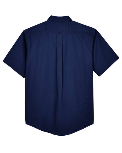 CORE365 Men's Optimum Short Sleeve Twill Dress Shirt 88194 #color_Classic Navy