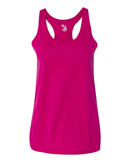 Badger Women’s B-Core Racerback Tank Top 4166 #color_Hot Pink