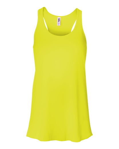 BELLA + CANVAS Women's Flowy Racerback Tank 8800 #color_Neon Yellow