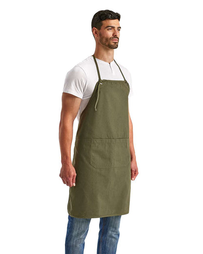 Artisan Collection by Reprime Artisan's Choice Double Pocket Canvas Apron RP181 #colormdl_Olive