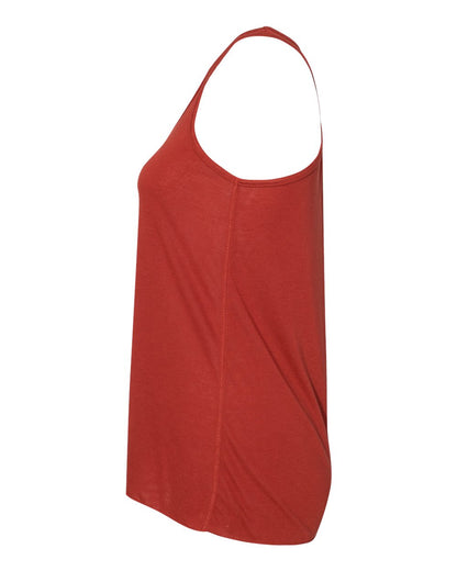 BELLA + CANVAS Women's Flowy Racerback Tank 8800 #color_Brick