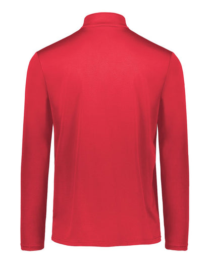 Holloway Men's Dry-Excel™ Prism Bold Quarter-Zip Pullover 222591 #color_Scarlet/ White