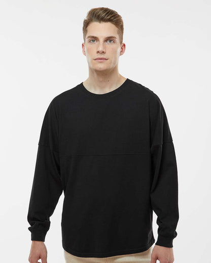 J. America Unisex Game Day Jersey Long Sleeve T-Shirt 8229 #colormdl_Black