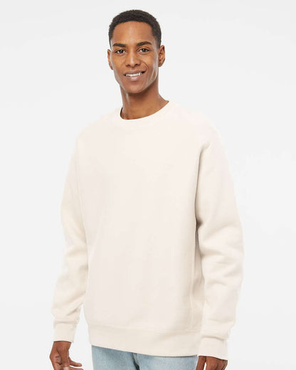 Independent Trading Co. Unisex Legend Premium Heavyweight Cross-Grain Crewneck Sweatshirt IND5000C #colormdl_Bone