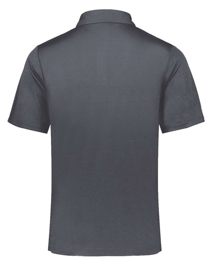 Holloway Men's Dry-Excel™ Prism Bold Polo 222576 #color_Carbon/ Lime
