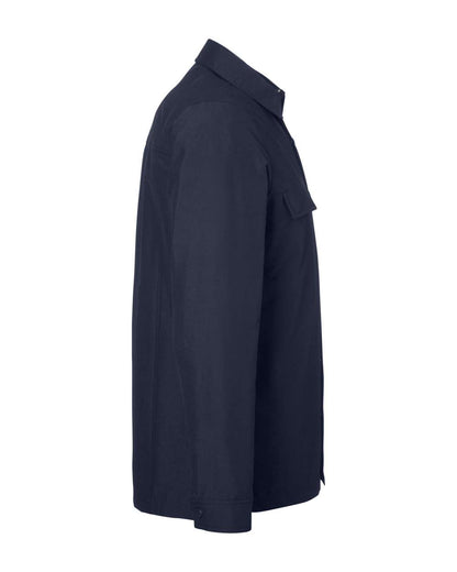 Harriton Unisex Flex Twill Overshirt M72 #color_Dark Navy