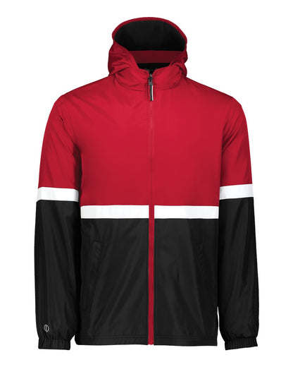 Holloway Men's Turnabout Reversible Hooded Jacket 229587 #color_Scarlet/ Black