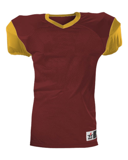 Alleson Athletic Youth Pro Game Football Jersey 751Y #color_Cardinal/ Gold