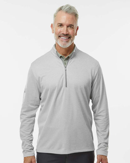 Adidas Men's Space Dyed Quarter-Zip Pullover A593 #colormdl_Grey One Heather