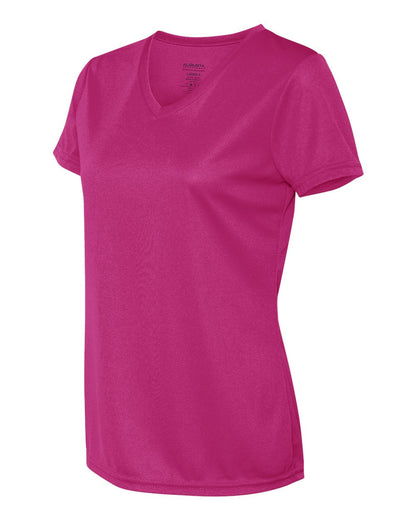 Augusta Sportswear Women's Nexgen Wicking V-Neck T-Shirt 1790 #color_Power Pink