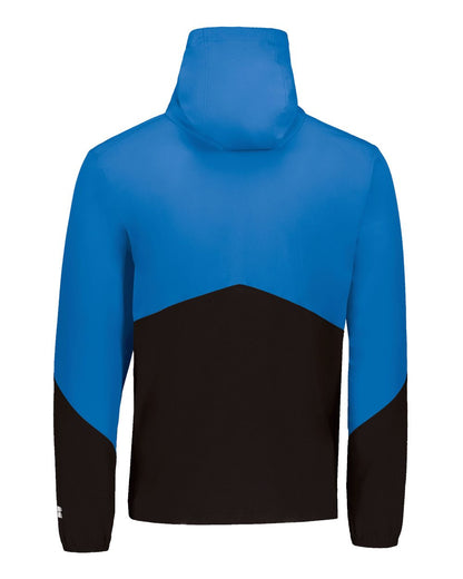 Russell Athletic Unisex Legend Hooded Quarter-Zip Pullover R20DSM #color_Royal/ Black