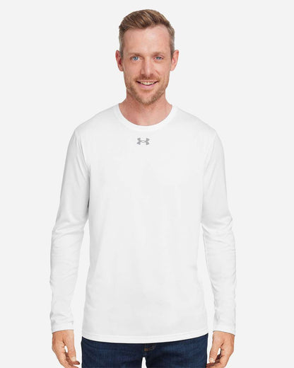Under Armour Men's Team Tech™ Long Sleeve T-Shirt 1376843 #colormdl_White/ Mod Grey