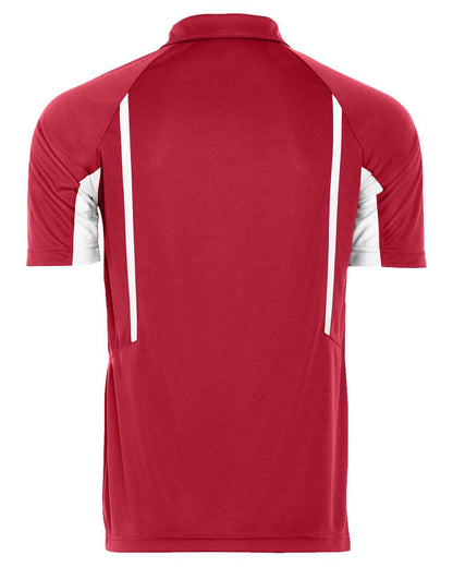 Holloway Men's Two-Tone Avenger Polo 222530 #color_Scarlet/ White