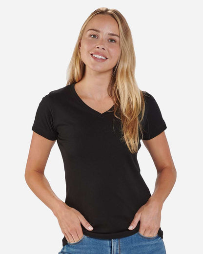 Boxercraft Women's V-Neck T-Shirt BW2201 #color_Black