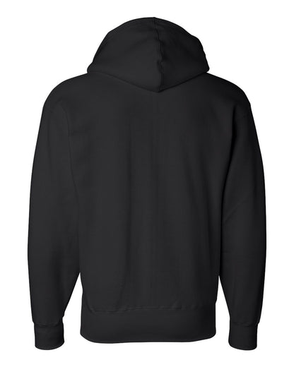 J. America Men's Premium Full-Zip Hooded Sweatshirt 8821 #color_Black
