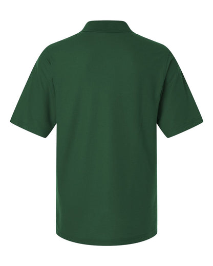 Harriton Men's Maverick CVC Pique Polo M105 #color_Dark Green