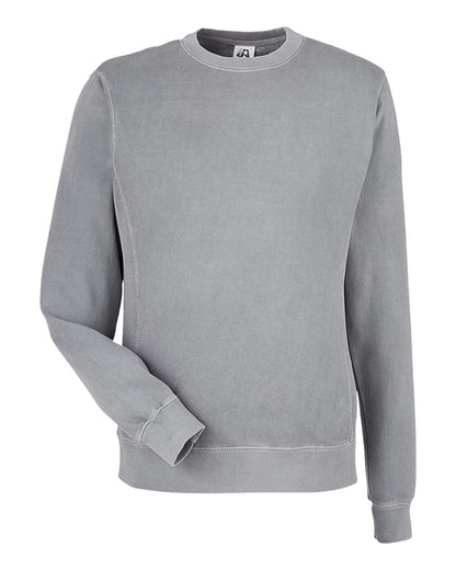 J. America Unisex Pigment-Dyed Fleece Crewneck Sweatshirt 8731 #color_Cloud