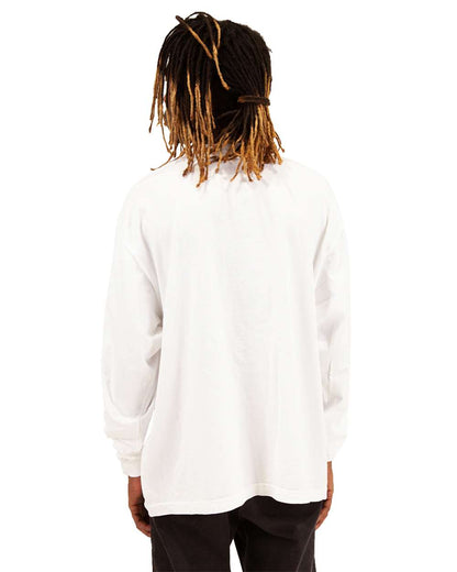 Shaka Wear Men's Garment-Dyed Long Sleeve T-Shirt SHGDLS #colormdl_White