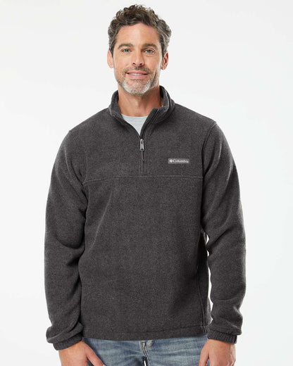 Columbia Steens Mountain™ Fleece Quarter-Zip Pullover 162019 #colormdl_Charcoal Heather