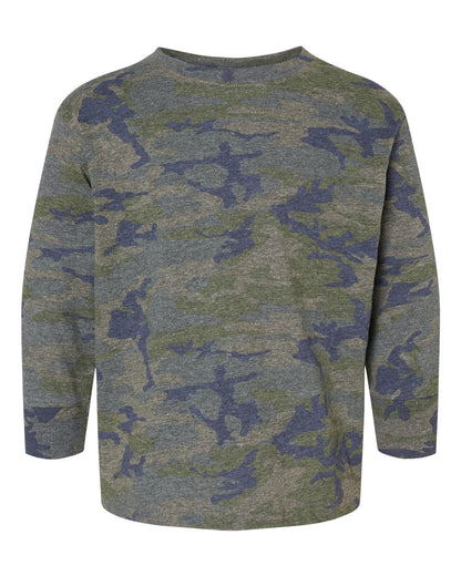 Rabbit Skins Toddler Fine Jersey Long Sleeve Tee 3302 #color_Vintage Camo