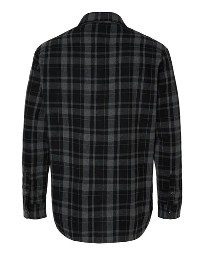 Boxercraft Men's Flannel Button Down Shirt BU7401 #color_Black Jordan Plaid