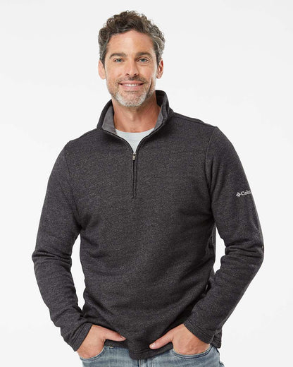 Columbia Men's Great Hart Mountain™ III Half-Zip Pullover 212487 #colormdl_Black Heather