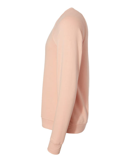 BELLA + CANVAS Sponge Fleece Raglan Crewneck Sweatshirt 3901 #color_Peach