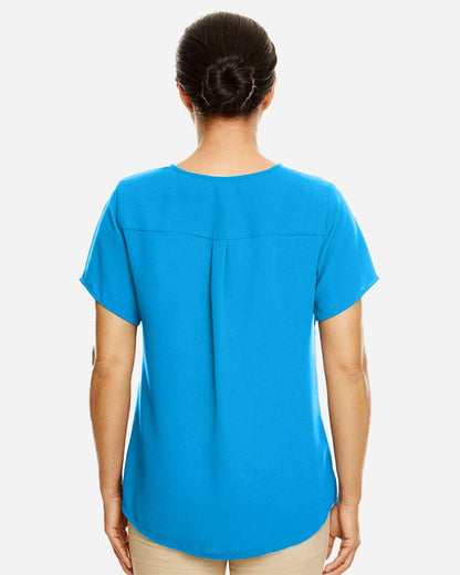 Devon & Jones Women's Perfect Fit™ Crepe Blouse DP612W #colormdl_Ocean Blue