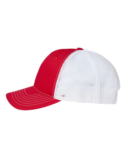 Classic Caps USA-Made Trucker Cap USA100 #color_Red/ White