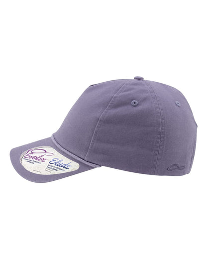 Infinity Her Women's Washed 5-Panel Rope Cap MAYA #color_Violet/ Snow Leopard