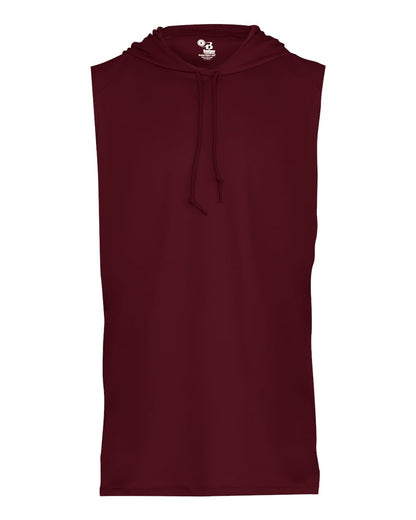 Badger Youth B-Core Sleeveless Hooded T-Shirt 2108 #color_Maroon