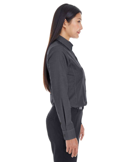 Devon & Jones Women's Crown Collection® Royal Dobby Woven Dress Shirt DG532W #colormdl_Black