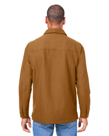 Harriton Unisex Flex Twill Overshirt M72 #colormdl_Duck Brown