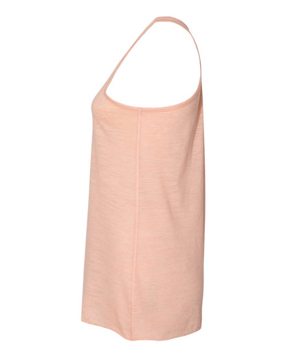 BELLA + CANVAS Women's Flowy Racerback Tank 8800 #color_Peach Slub