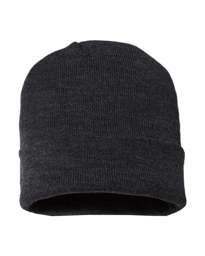 CAP AMERICA USA-Made 12" Cuffed Beanie TKN24 #color_Dark Heather Grey