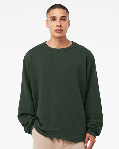 BELLA + CANVAS Sponge Fleece Classic Crewneck Sweatshirt 3911 #colormdl_Heather Forest