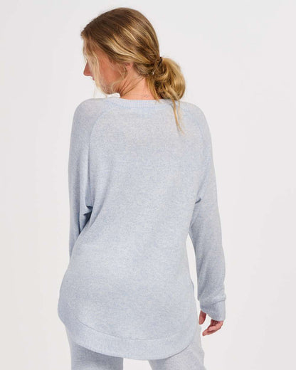 Boxercraft Women's Cuddle Oversize Pullover Sweater BW1102 #colormdl_Sky Blue Heather