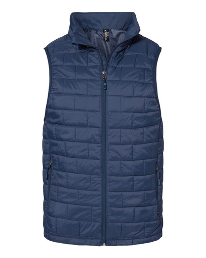 Burnside Elemental Puffer Vest 8703 #color_Navy