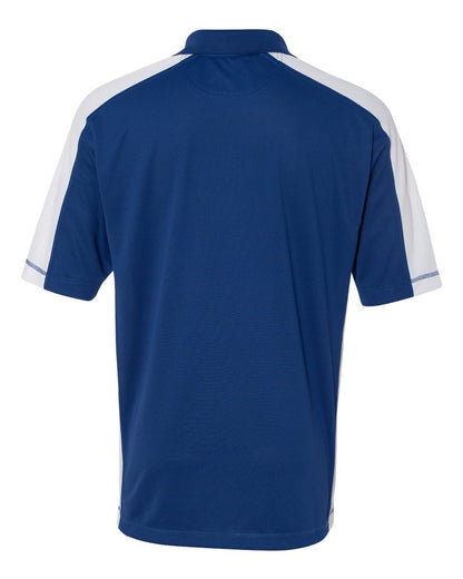Sierra Pacific Men's Colorblocked Moisture Free Mesh Polo 0465 #color_Royal/ White