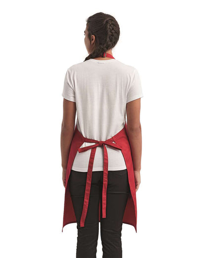 Artisan Collection by Reprime Recycled Pocket Bib Apron RP154 #colormdl_Red
