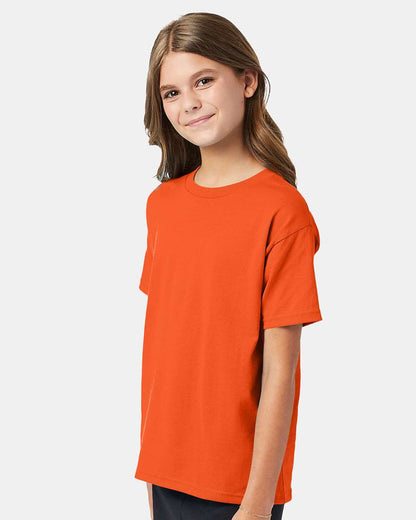 Hanes Ecosmart™ Youth T-Shirt 5370 #colormdl_Orange