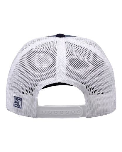The Game Everyday Trucker Cap GB452E #color_Marine Blue/ Navy/ White