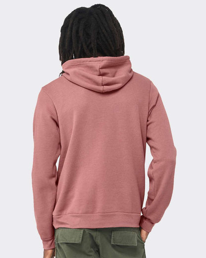 BELLA + CANVAS Unisex Sponge Fleece Hoodie Sweatshirt 3719 #colormdl_Heather Mauve